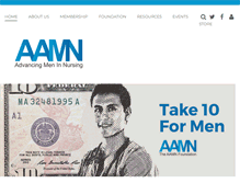 Tablet Screenshot of aamn.org